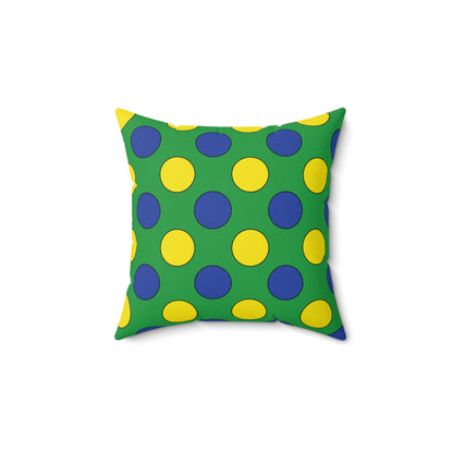 Brazil Retro Polka Dots Cushion Pillow
