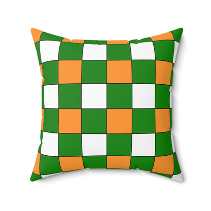 India Retro Check Cushion Pillow
