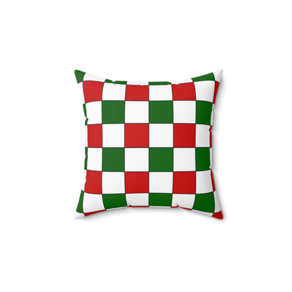 Tajikistan Retro Check Cushion Pillow