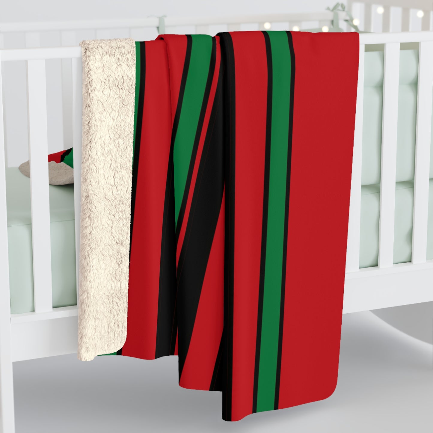 Western Sahara Retro Stripes Blanket Throw