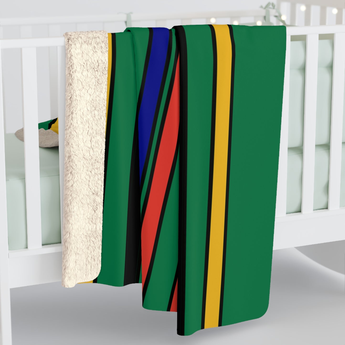 South Africa Retro Stripes Blanket Throw