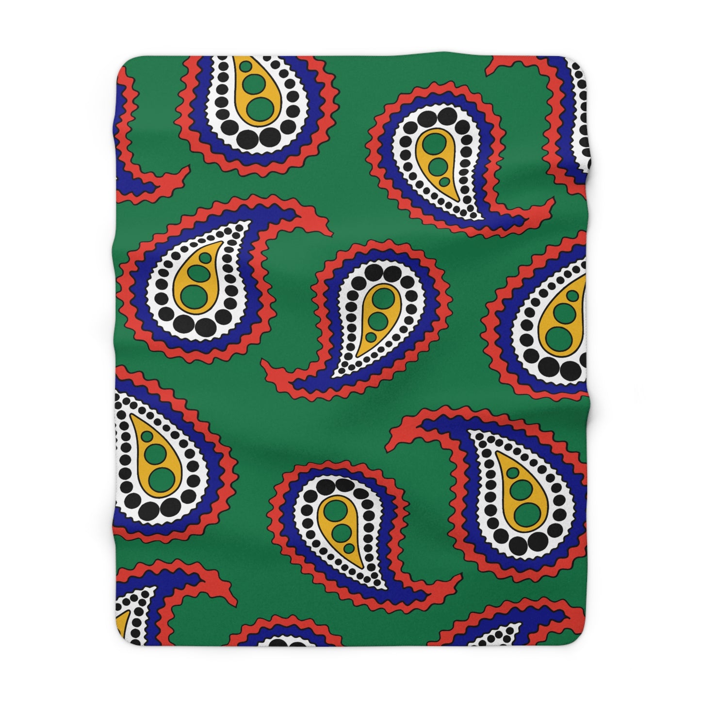 South Africa Retro Paisley Blanket Throw