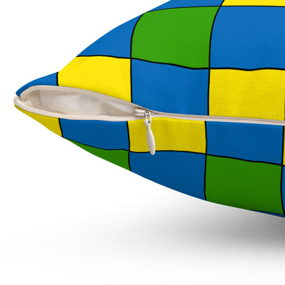 Gabon Retro Check Cushion Pillow
