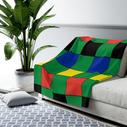 New Caledonia Retro Check Blanket Throw