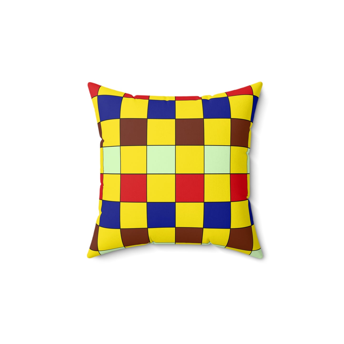 Ecuador Retro Check Cushion Pillow
