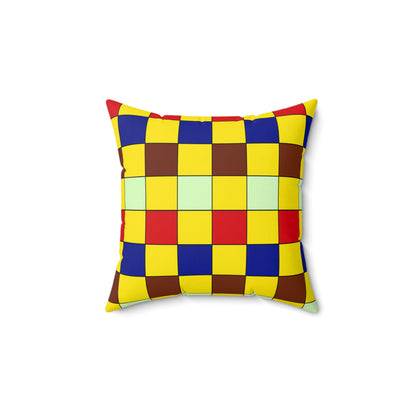 Ecuador Retro Check Cushion Pillow