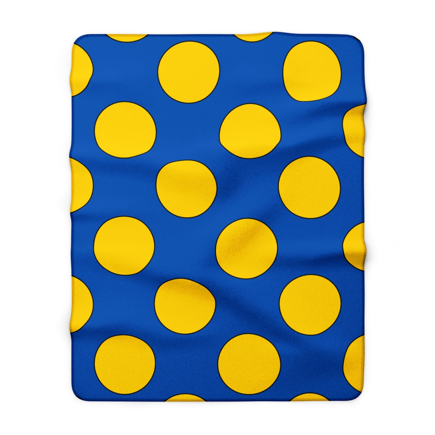 Ukraine Retro Polka Dots Blanket Throw