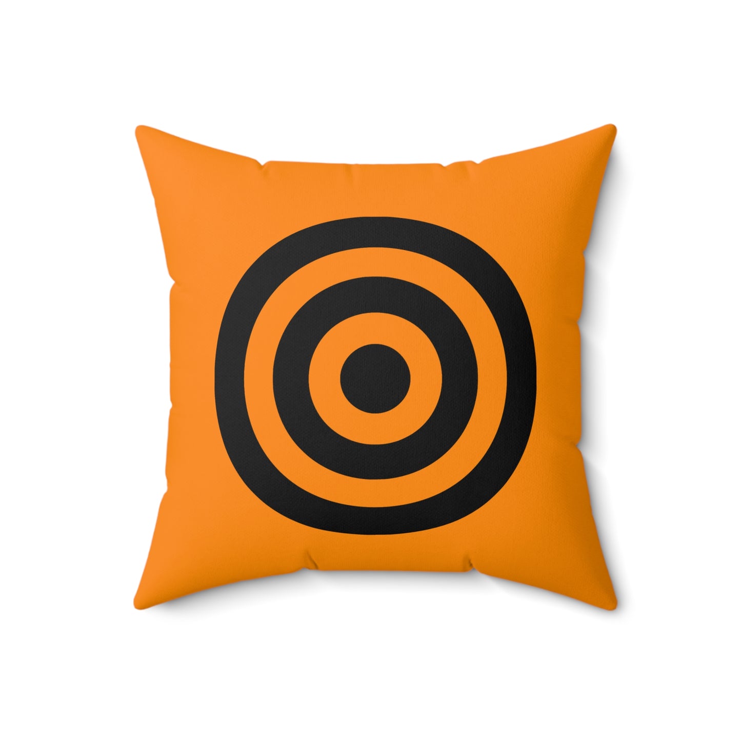 Dark Orange, Black Retro Target Cushion Pillow