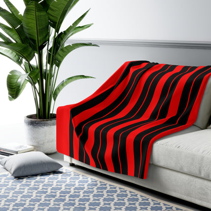 Albania Retro Stripes Blanket Throw