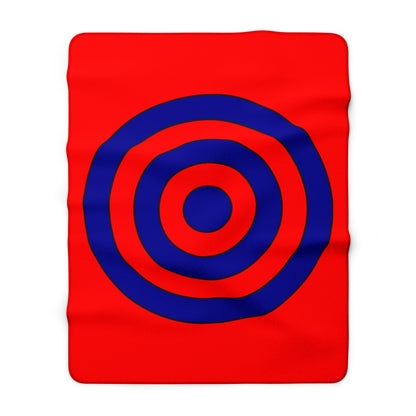 Taiwan Retro Target Blanket Throw