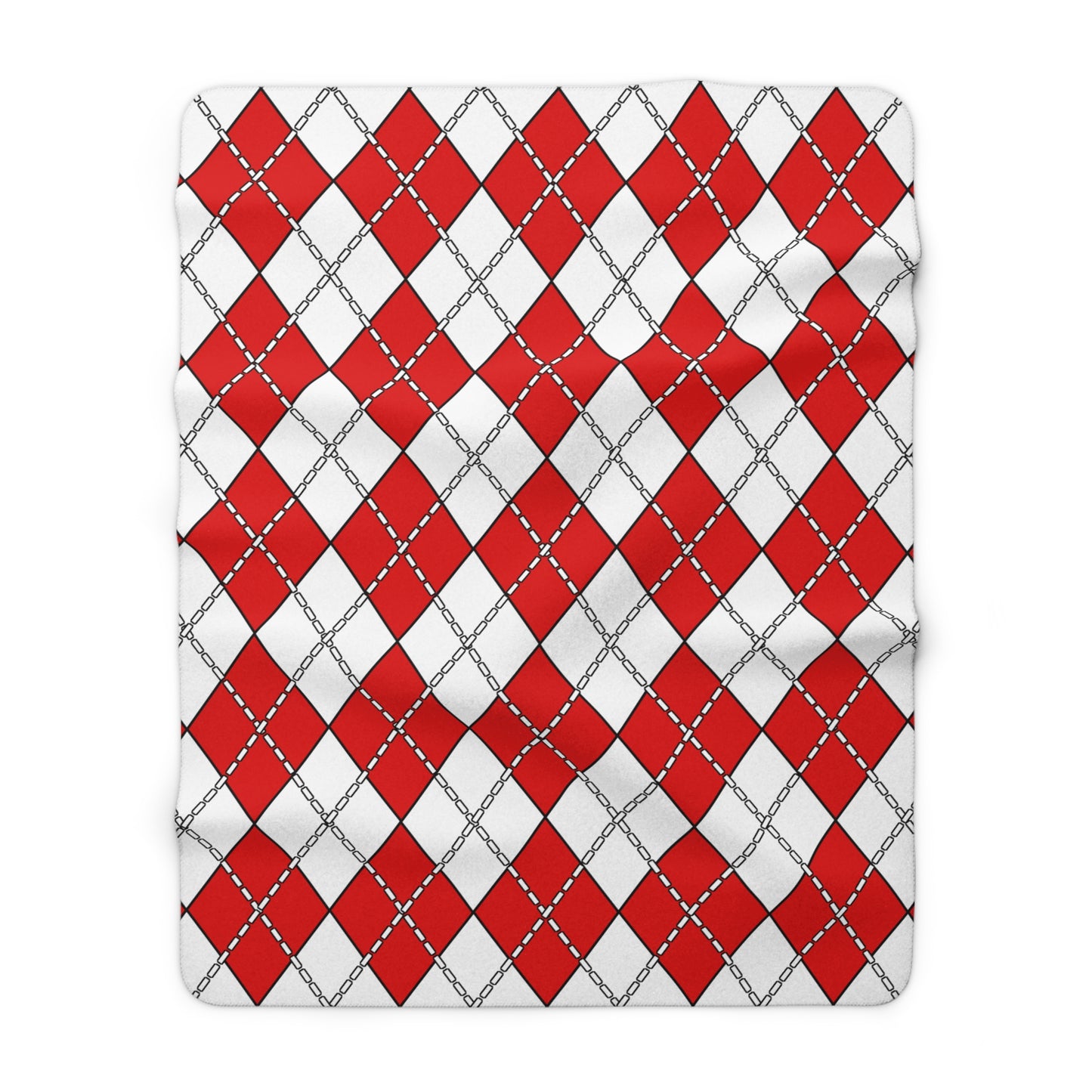 Singapore Retro Argyle Blanket Throw