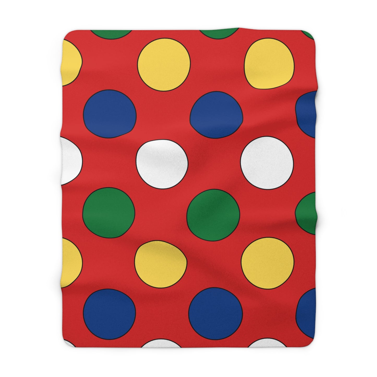 Seychelles Retro Polka Dots Blanket Throw