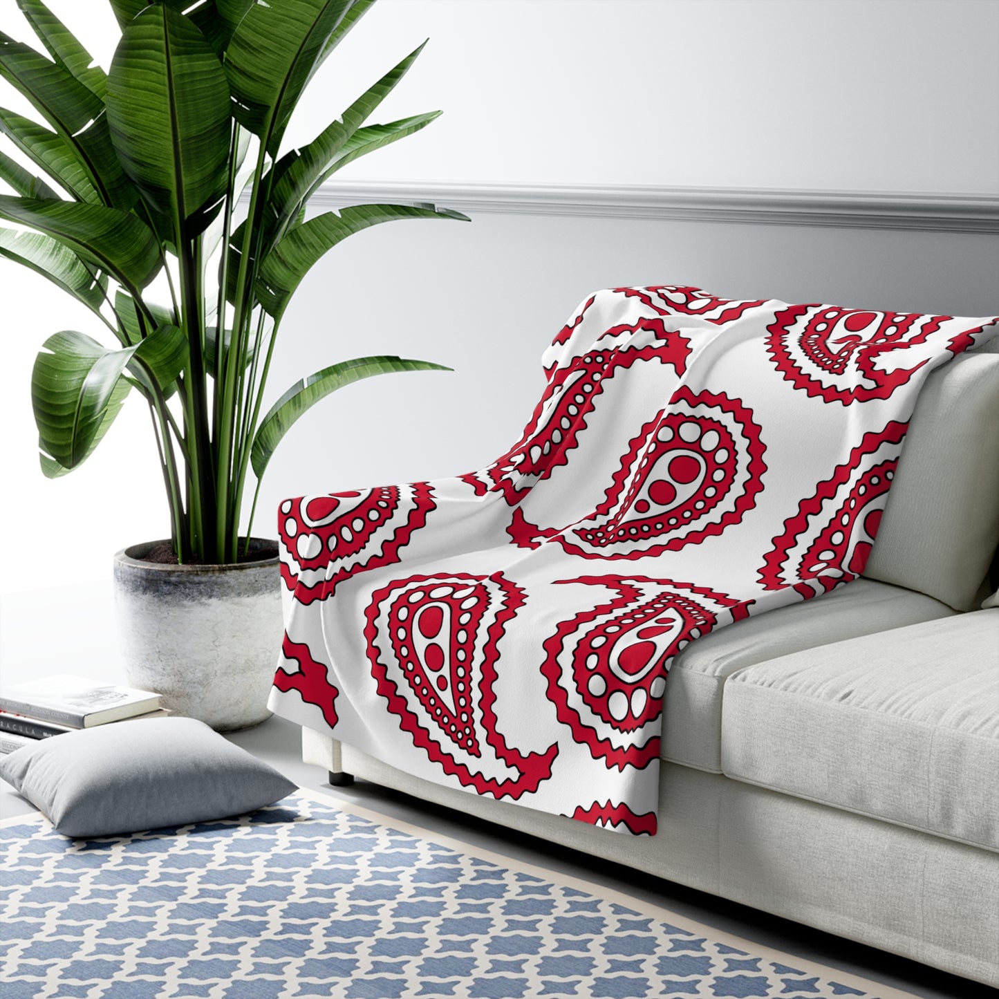 Greenland Retro Paisley Blanket Throw