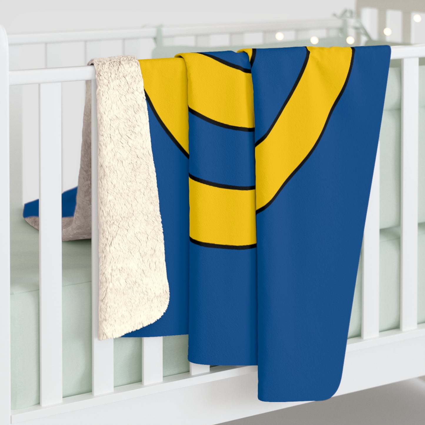 Sweden Retro Target Blanket Throw