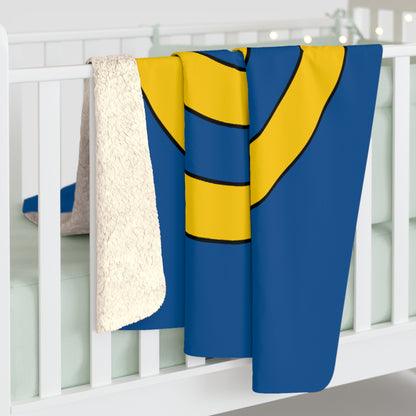 Sweden Retro Target Blanket Throw