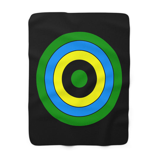 Tanzania Retro Target Blanket Throw
