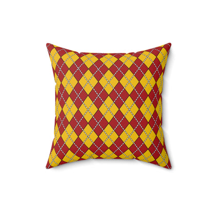 Spain Retro Argyle Cushion Pillow
