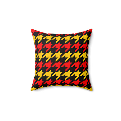 Papua New Guinea Retro Houndstooth Cushion Pillow