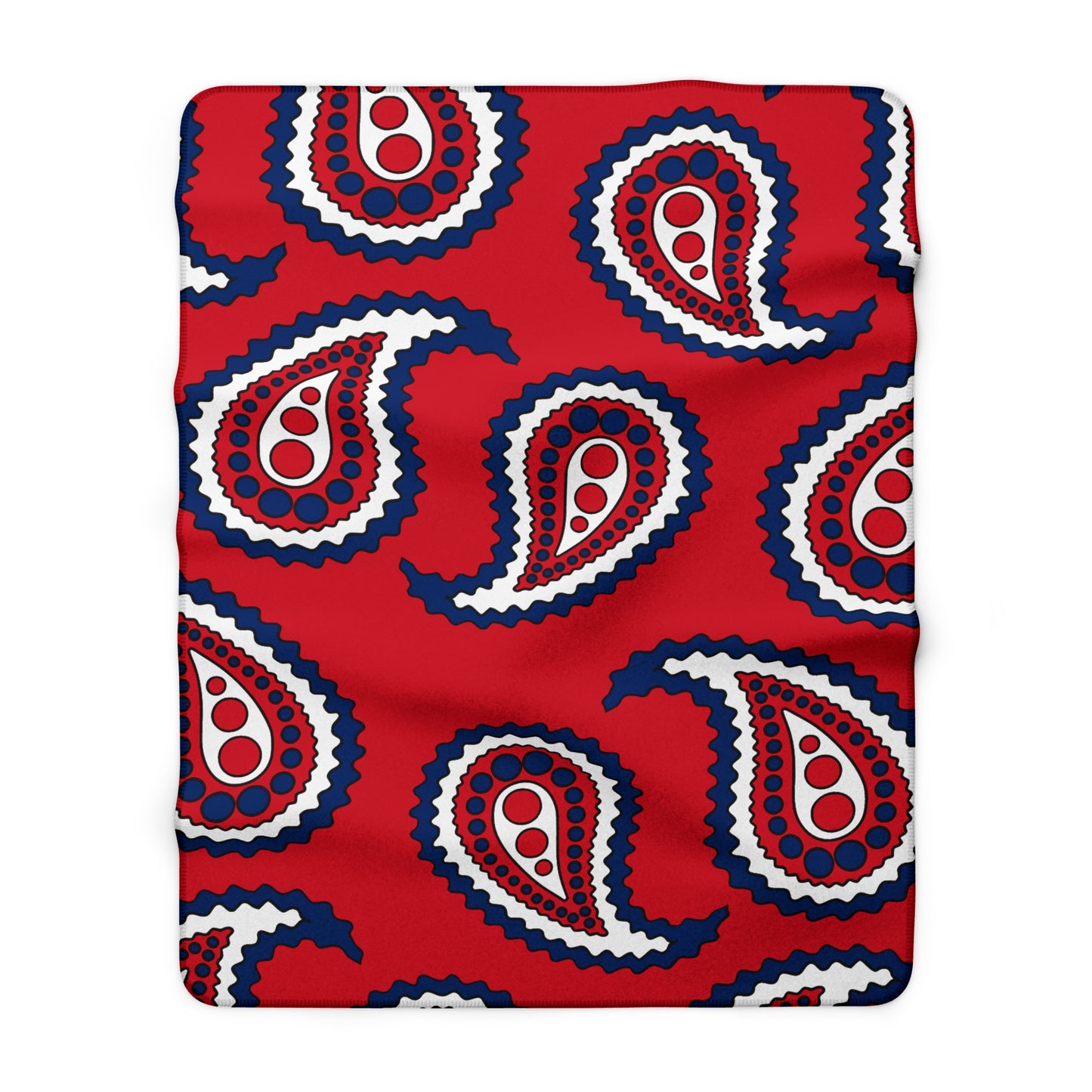 Lao Peoples Democratic Republic Retro Paisley Blanket Throw