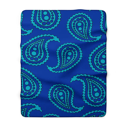 Pacific Islands Retro Paisley Blanket Throw