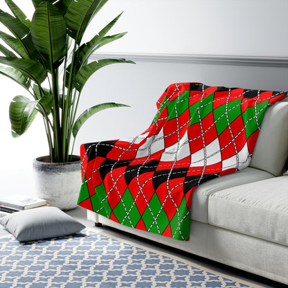 Jordan Retro Argyle Blanket Throw