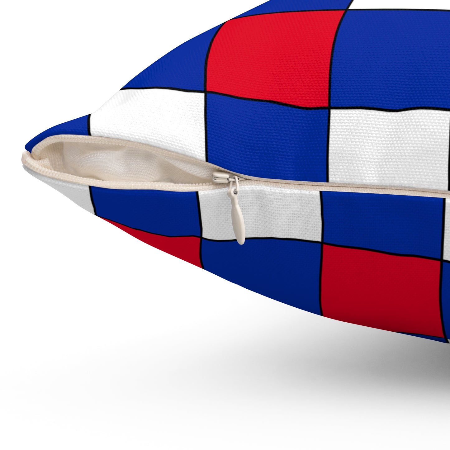 Cambodia Retro Check Cushion Pillow