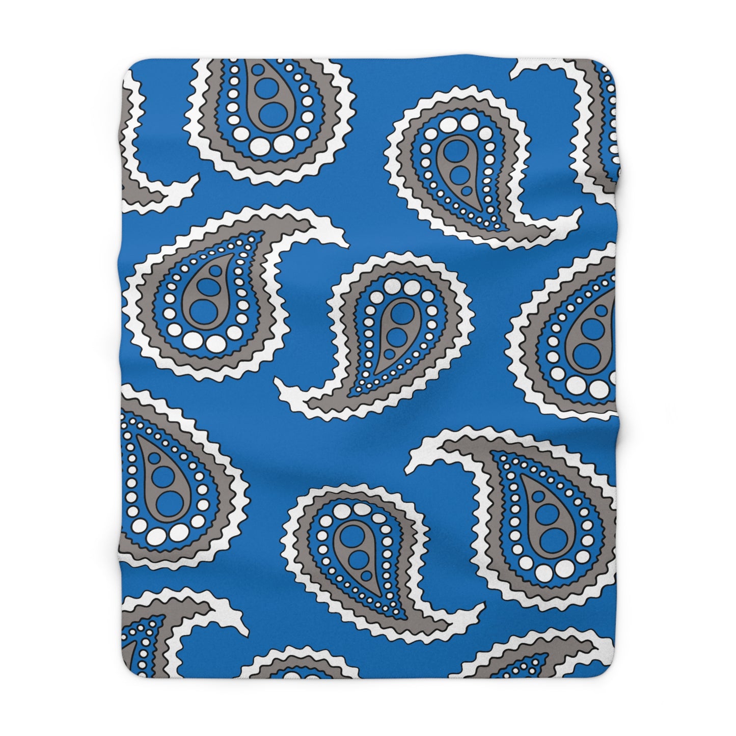 Northern Mariana Islands Retro Paisley Blanket Throw