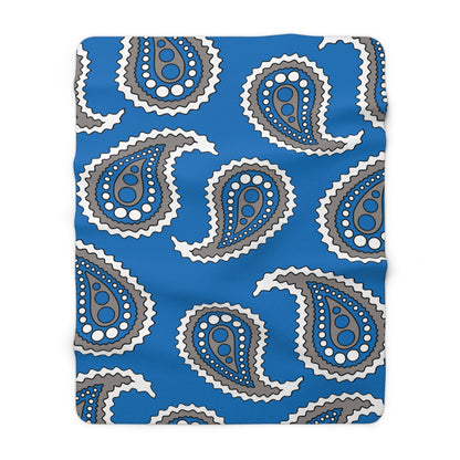 Northern Mariana Islands Retro Paisley Blanket Throw