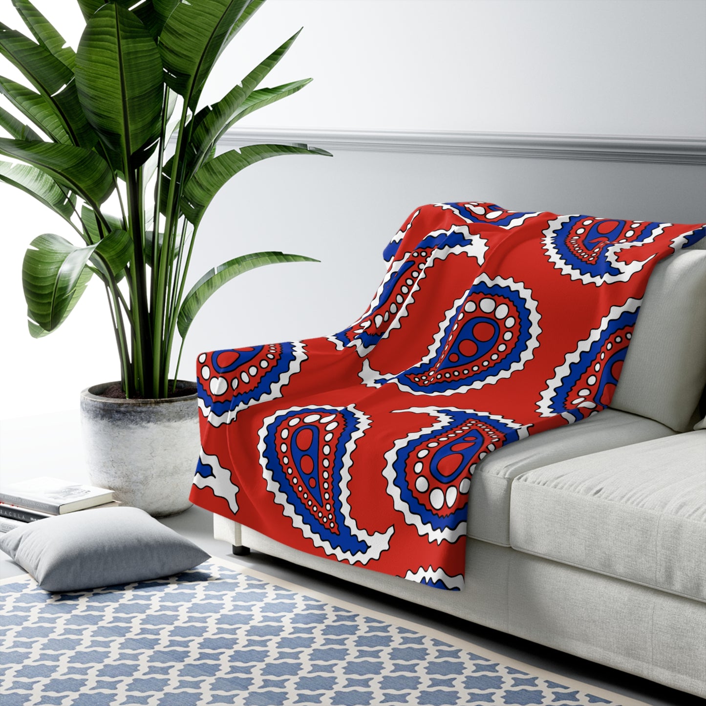 Chile Retro Paisley Blanket Throw