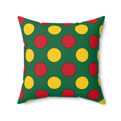 Ghana Retro Polka Dots Cushion Pillow