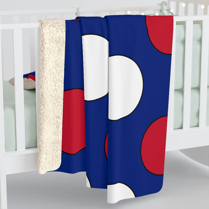 New Zealand Retro Polka Dots Blanket Throw