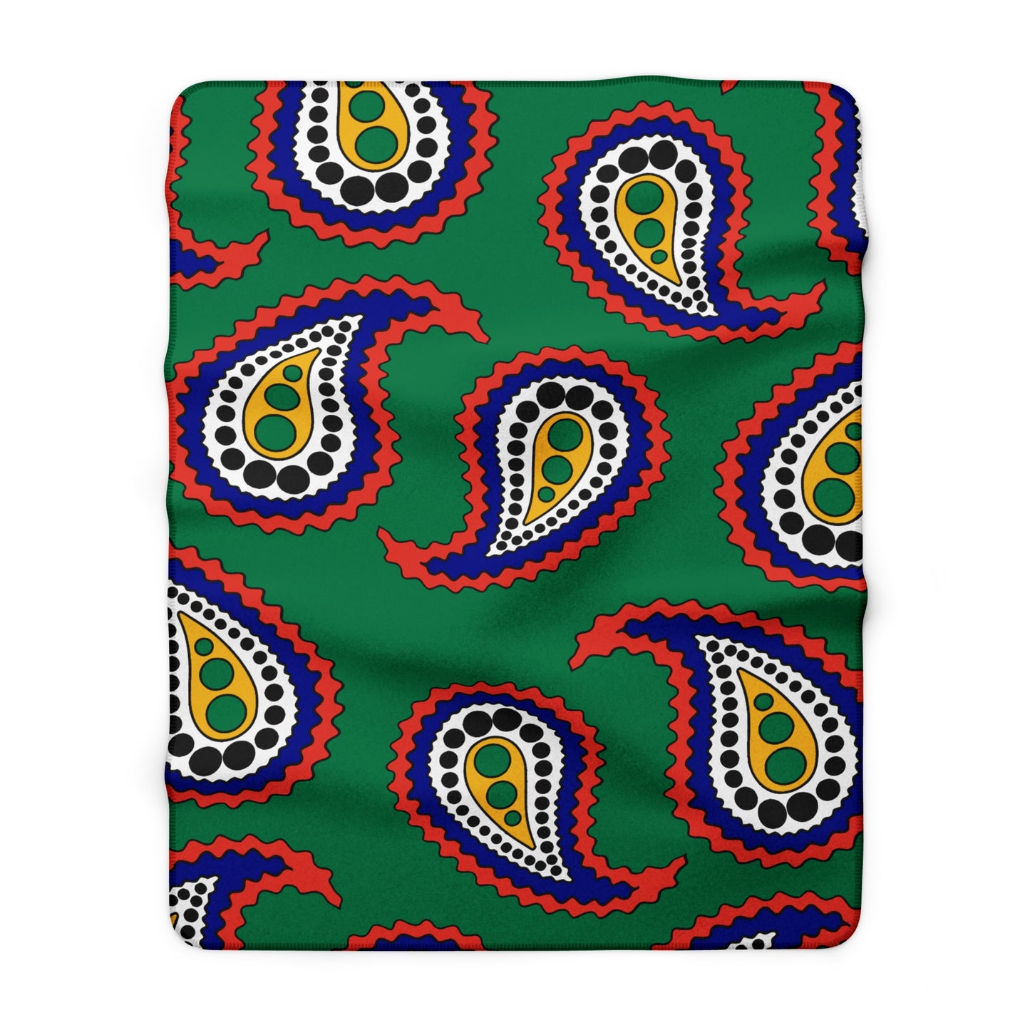 South Africa Retro Paisley Blanket Throw