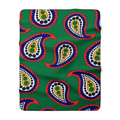 South Africa Retro Paisley Blanket Throw