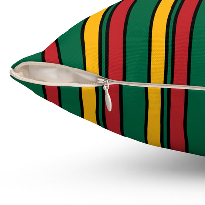 Lithuania Retro Stripes Cushion Pillow
