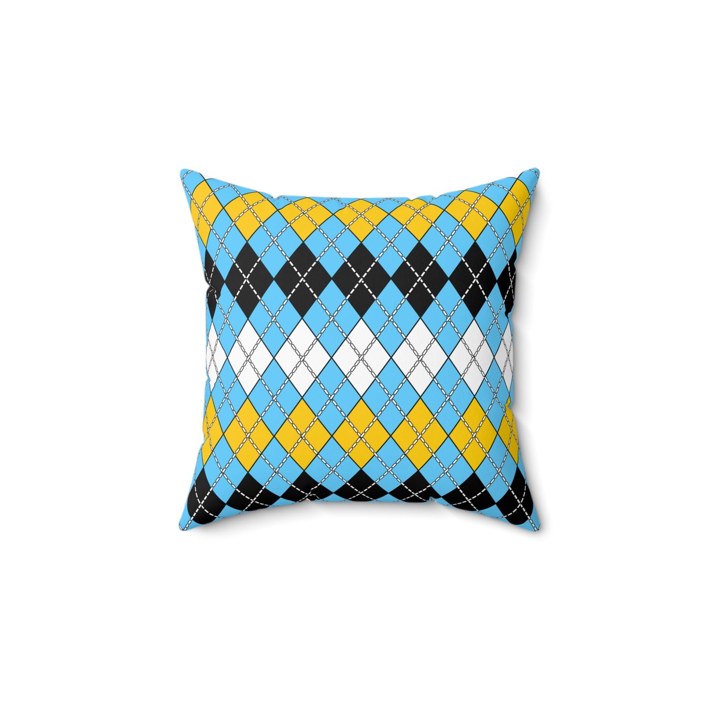 Saint Lucia Retro Argyle Cushion Pillow