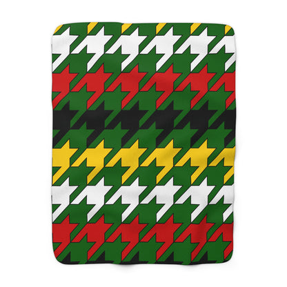 Zimbabwe Retro Houndstooth Blanket Throw
