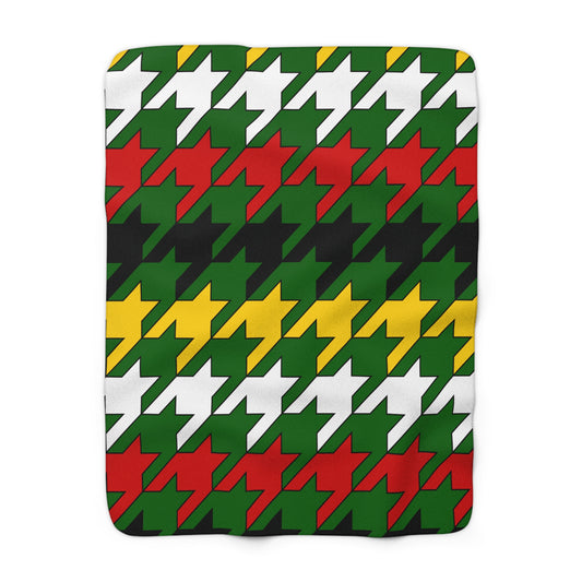Zimbabwe Retro Houndstooth Blanket Throw