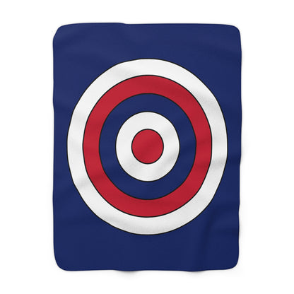 Anguilla Retro Target Blanket Throw