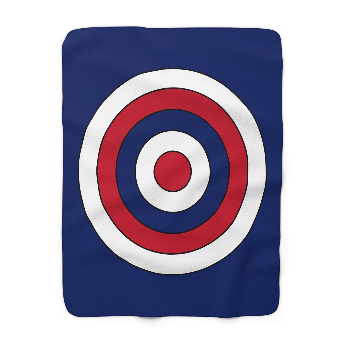 Ascension Island Retro Target Blanket Throw