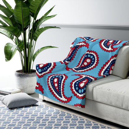Fiji Retro Paisley Blanket Throw