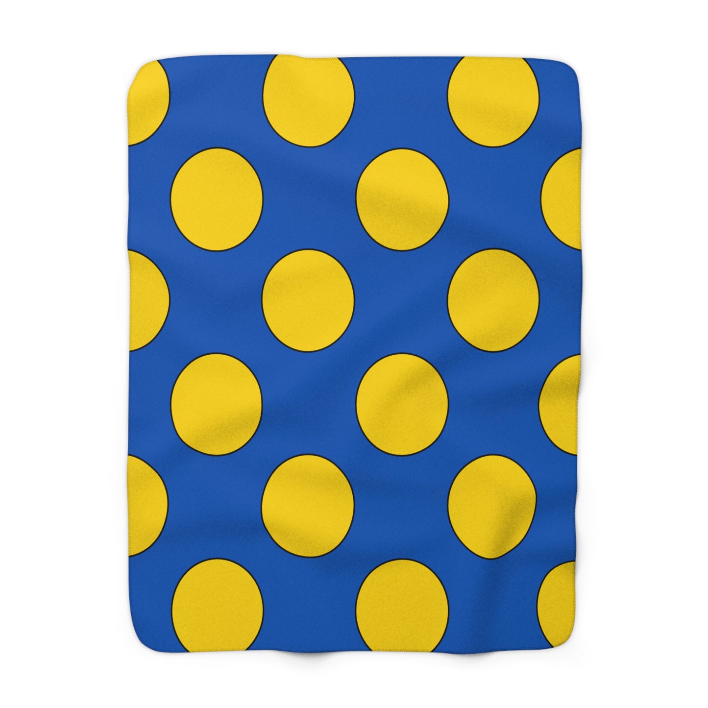Ukraine Retro Polka Dots Blanket Throw