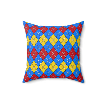 Democratic Republic of the Congo Retro Argyle Cushion Pillow