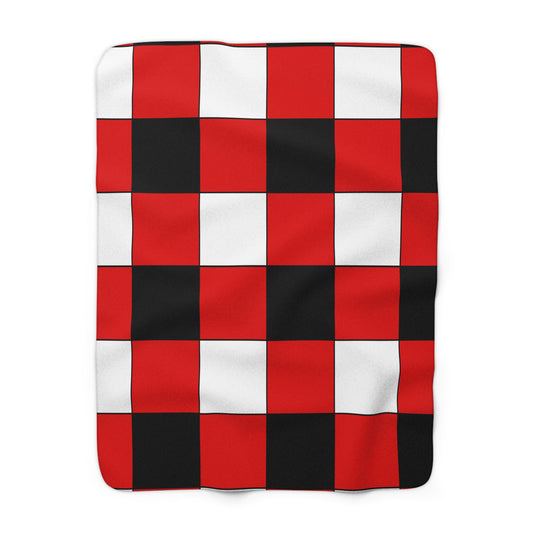 Trinidad And Tobago Retro Check Blanket Throw