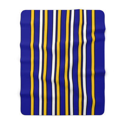 Bosnia And Herzegovina Retro Stripes Blanket Throw