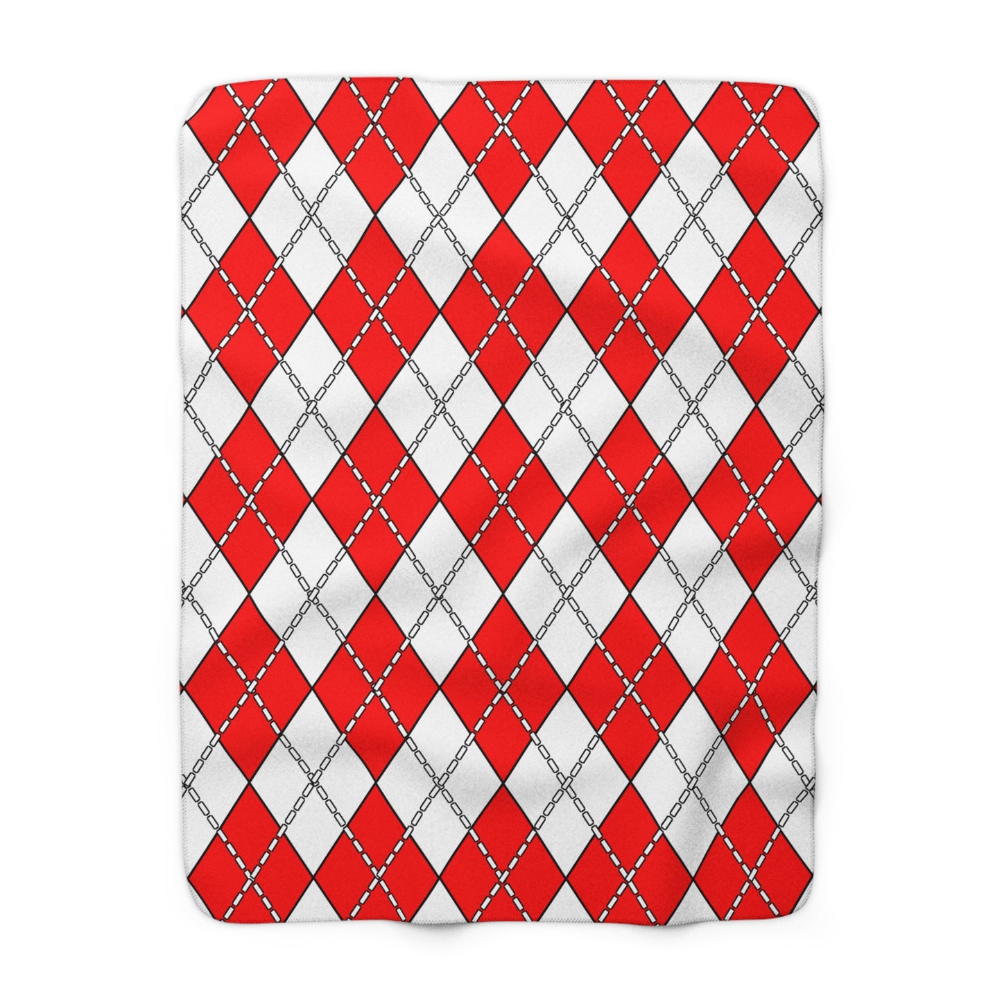 Georgia Retro Argyle Blanket Throw