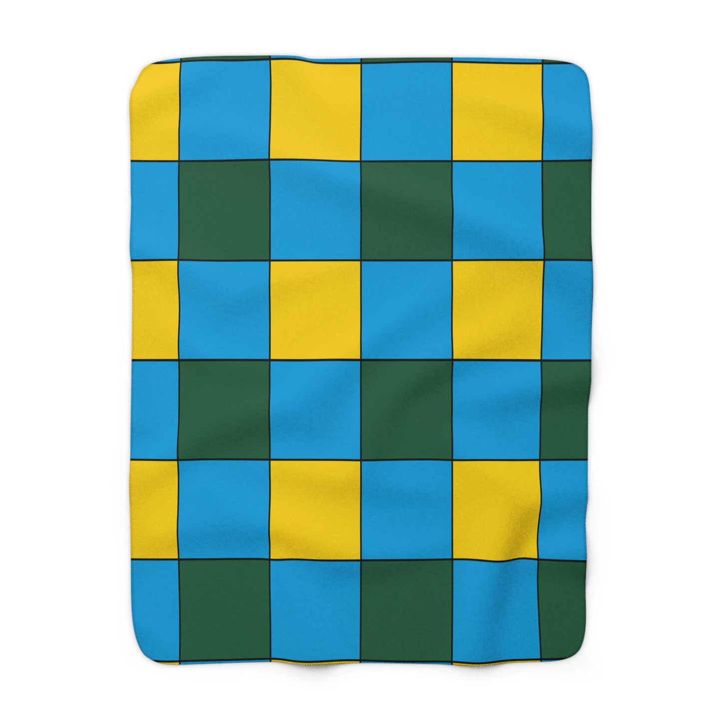Rwanda Retro Check Blanket Throw