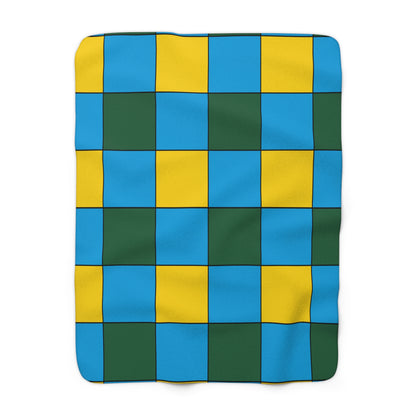 Rwanda Retro Check Blanket Throw