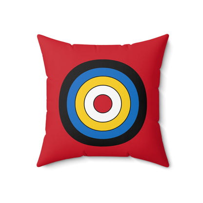 Antigua And Barbuda Retro Target Cushion Pillow