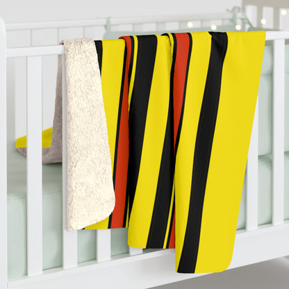 Uganda Retro Stripes Blanket Throw