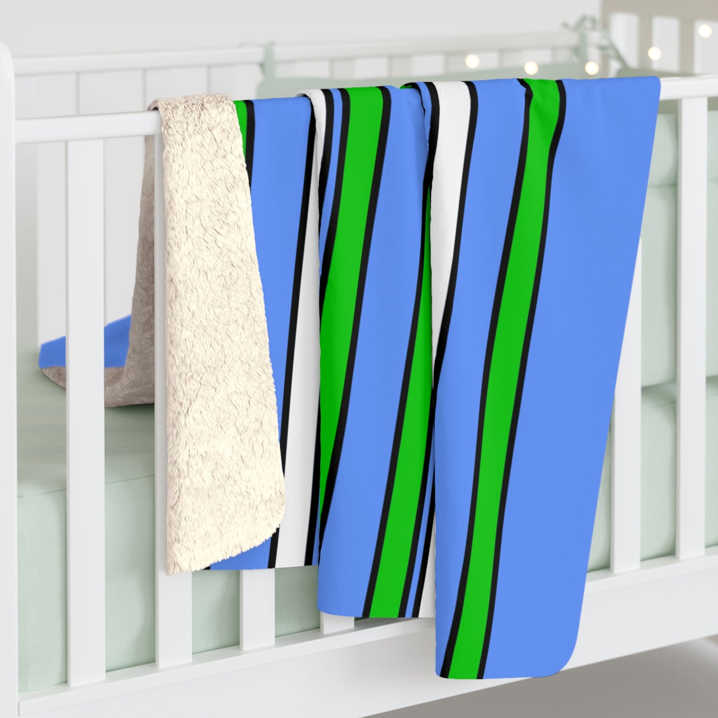 Djibouti Retro Stripes Blanket Throw